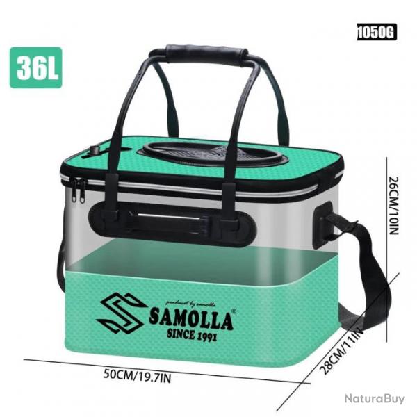 Seau  vif Drift Keeper Samolla pliable EVA - 36L