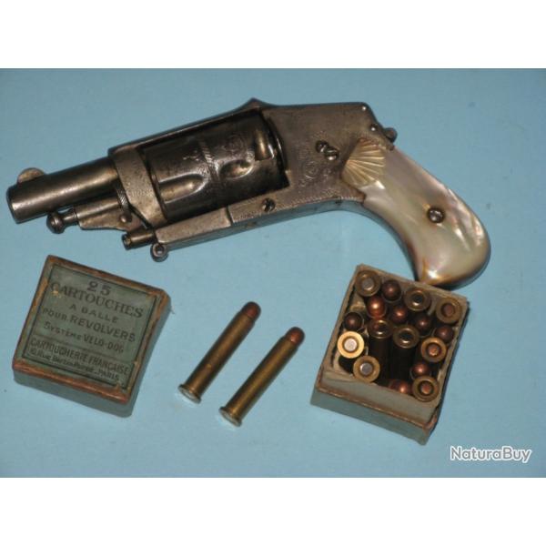 Revolver VELODOG en 6 mm, vers 1880-1900.