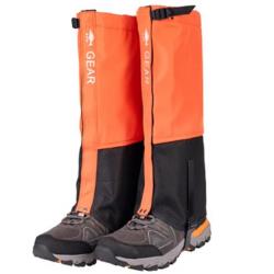 Guêtres Imperméables Couvre-pieds Résistants Neige Pluie escalade randonnée camping Taille S Orange