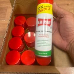 CARTON DE 12 BOMBES  D'HUILE SPRAY 240 ML