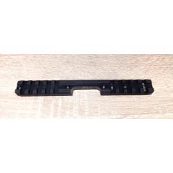 Rail Picatinny CZ 457 noir Penté 25 MOA en Aluminium