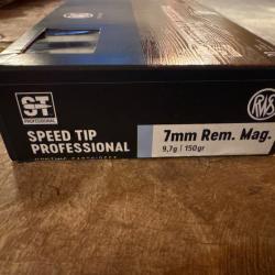 RWS speed tip professional 7mm rem. Mag.9,7g 150gr