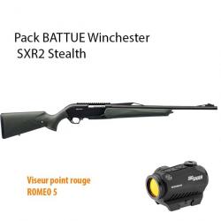 Pack BATTUE Winchester SXR2 Stealth filetée 14x1+ SIG SAUER ROMEO 5 300 WM