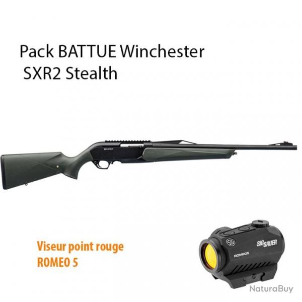 Pack BATTUE Winchester SXR2 Stealth filete 14x1+ SIG SAUER ROMEO 5 300 WM