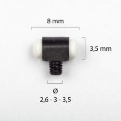 POINT DE MIRE BLANC 8 X 3 MM