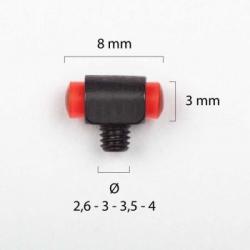 POINT DE MIRE ROUGE 8 X 3 MM