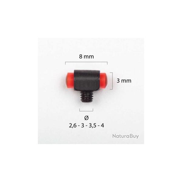 POINT DE MIRE ROUGE 8 X 3 MM