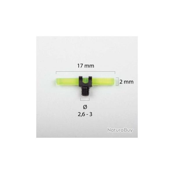 POINT DE MIRE JAUNE 17 x 2 mm