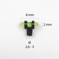 POINT DE MIRE 8 X 2 MM VERT