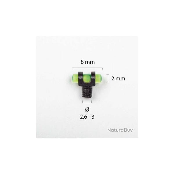 POINT DE MIRE 8 X 2 MM VERT