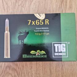 20 Munitions BRENNEKE TIG 177gr Cal 7x65 R