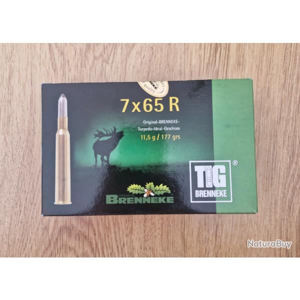 20 Munitions BRENNEKE TIG 177gr Cal 7x65 R