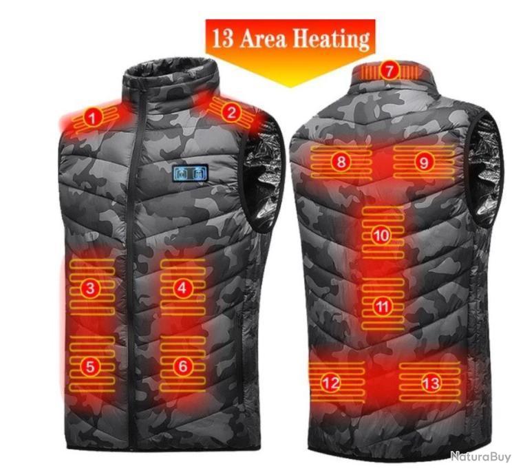 Gilet Chauffant USB Pour Enfants - 3 Températures Réglables, Sans Manches, Imprimé Anime