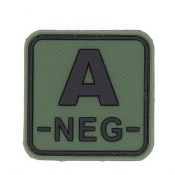 Pacth 3D groupe sanguin A -NEG- OD velcro