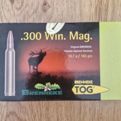 20 Munitions Brenneke CAL.300 Win. Mag. TOG 10,7g 165 grains