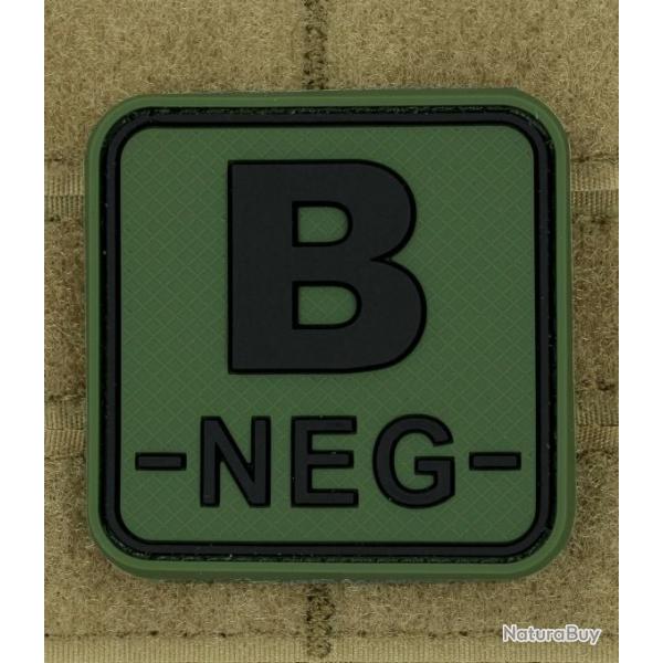 Pacth 3D groupe sanguin B -NEG- OD velcro