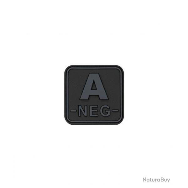 Pacth 3D groupe sanguin A -NEG- noir velcro