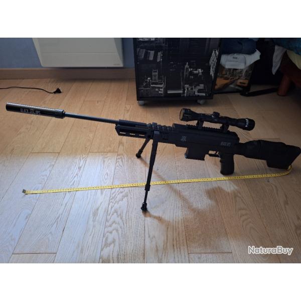 Carabine  plombs Black ops type sniper 4,5mm 19.9 joules