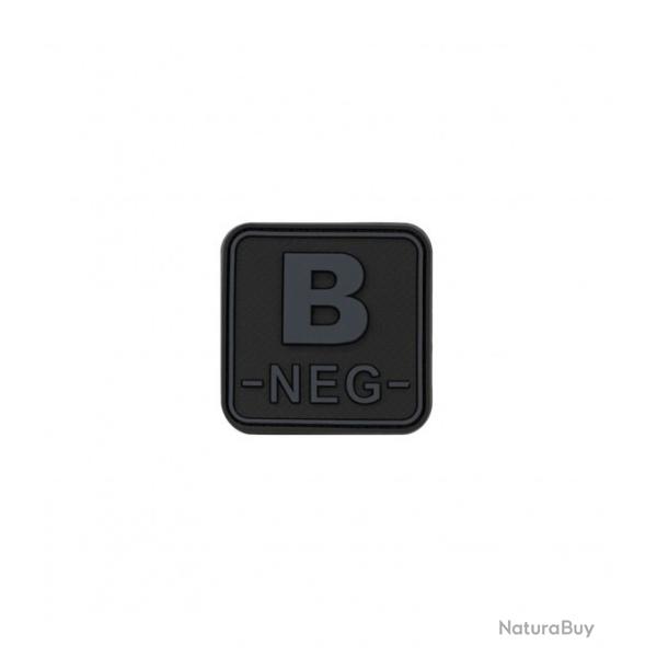 Pacth 3D groupe sanguin B -NEG- noir velcro