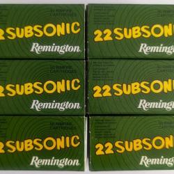 300 cartouches (6x50) .22 LONG RIFLE - REMINGTON - SUBSONIQUES HP