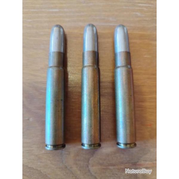 9.5 mm x 57 Mannlicher-Schonauer 3 balles blindes Povazsk Strojarne