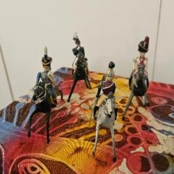 EMPIRE cavaliers plomb Napoléon Georges Munckle GM LOT de 4