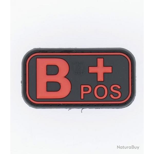 Pacth 3D groupe sanguin B +POS NOIR/ROUGE