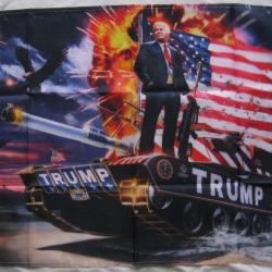 DRAPEAU USA  TRUMP 90X60cm - Ref.38