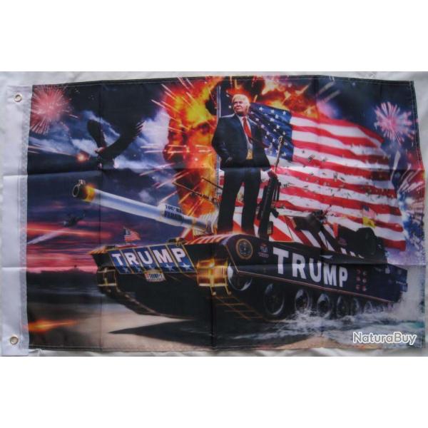 DRAPEAU USA  TRUMP 90X60cm - Ref.38