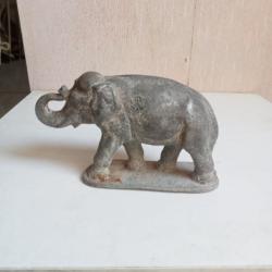 statuette ancienne elephant quiralu, hauteur 9 cm x 13 cm