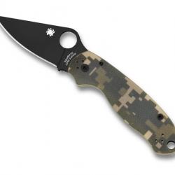 SPYDERCO PARA 3 CAMO LAME NOIRE