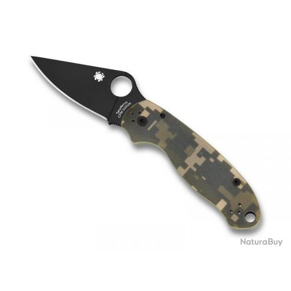 SPYDERCO PARA 3 CAMO LAME NOIRE