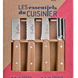 Opinel Coffret Les Essentiels 112-113-114-115 hêtre avec vern