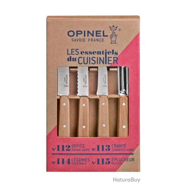 Opinel Coffret Les Essentiels 112-113-114-115 htre avec vern