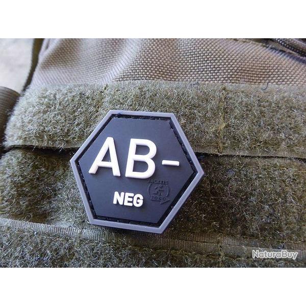 Patch Hexagonal Groupe Sanguin AB- NEG