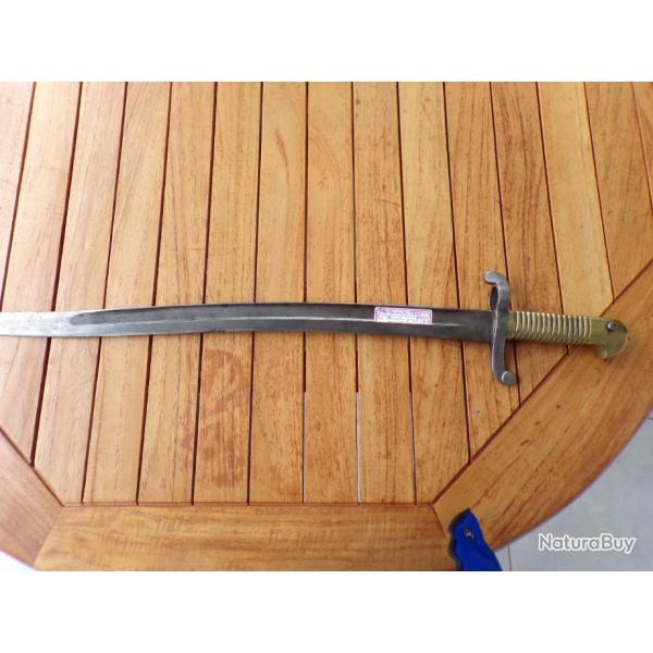 Sabre baonnette 1842 fabrication allemande avec fourreau