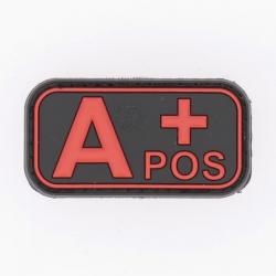 Pacth 3D groupe sanguin A +POS NOIR/ROUGE