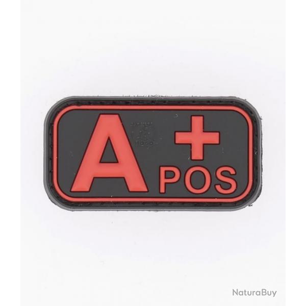 Pacth 3D groupe sanguin A +POS NOIR/ROUGE