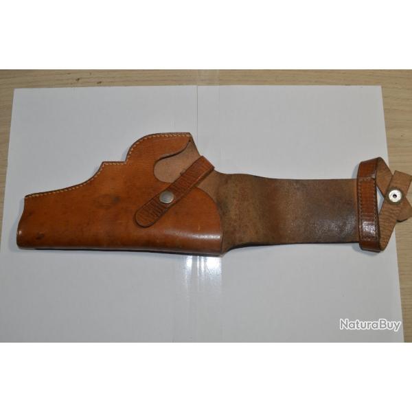 Ancien Holster en Cuir fonte Hunter / Etuis chasse rvolver / Pistolet Cow-boy  Droitier (19)