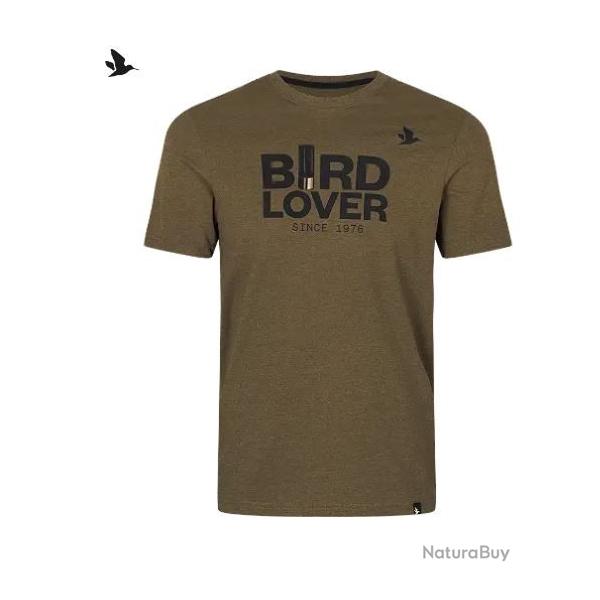 TEE SHIRT SEELAND BIRD LOVER DARK OLIVE 40949