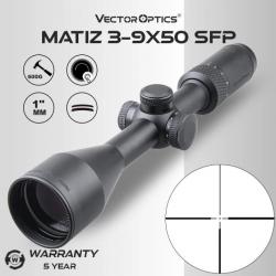 Vector Optics MATIZ 3-9X50, 600G -  Paiement en 3 ou 4 fois -