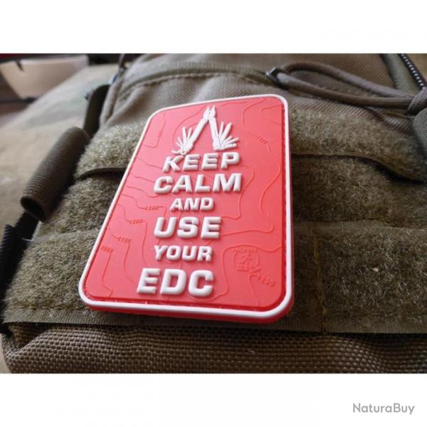 Patch JTG en PVC "Keep calm and use your EDC"