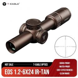 T-Eagle T-EAGLE EOS 1.2-6X24 IR-tan ARGENT 11MM HAUT Paiement en 3 ou 4 fois - LIVRAISON GRATUITE !!