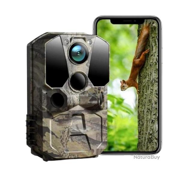 Camera de Chasse 4K 40MP, WiFi Bluetooth Vision Nocturne IP66 tanche  Dtection de Mouvement  120