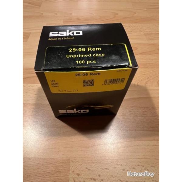 Bote de 100 douilles Sako cal 25.06 remington