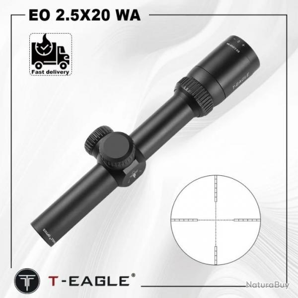 T-EAGLE EO 2.5X20 WA  avec fixation Paiement en 3 ou 4 fois - LIVRAISON GRATUITE