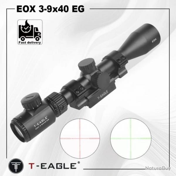 T-EAGLE -EOX 3-9x40EG SANS MONTAGE Paiement en 3 ou 4 fois - LIVRAISON GRATUITE !!