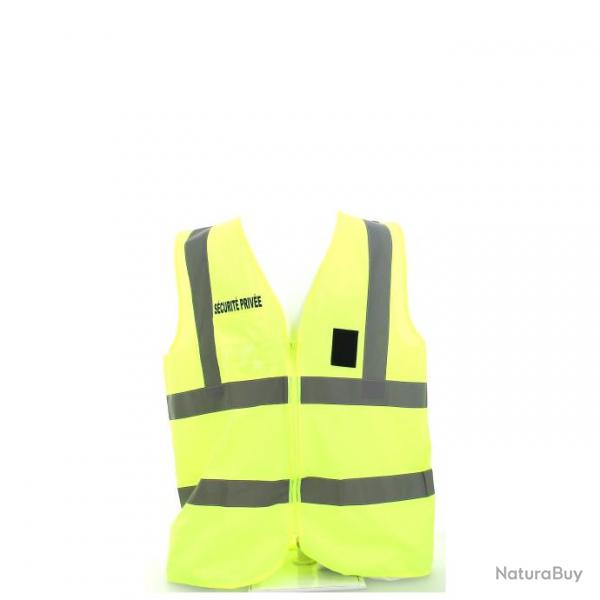 Gilet "Scurit Prive" jaune EN 471 Jaune S/M