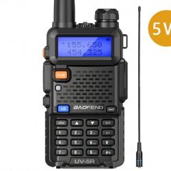 Talkie-walkie Baofeng UV-5R (5W) + Antenne longue - LIVRAISON GRATUITE