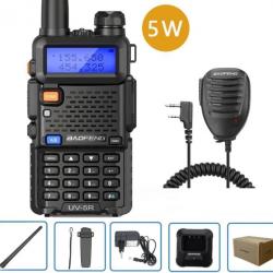 Talkie-walkie Baofeng UV-5R (5W) + Micro - LIVRAISON GRATUITE